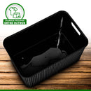 Kit 3 Cesto Preto Com Tampa