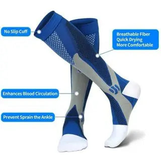 20-30 mmHg High Compression Sock Sports Running Cycling Workout Meion Volleyball Football Skate Cros Marathon