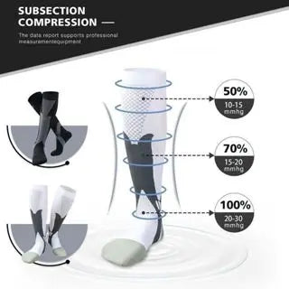20-30 mmHg High Compression Sock Sports Running Cycling Workout Meion Volleyball Football Skate Cros Marathon
