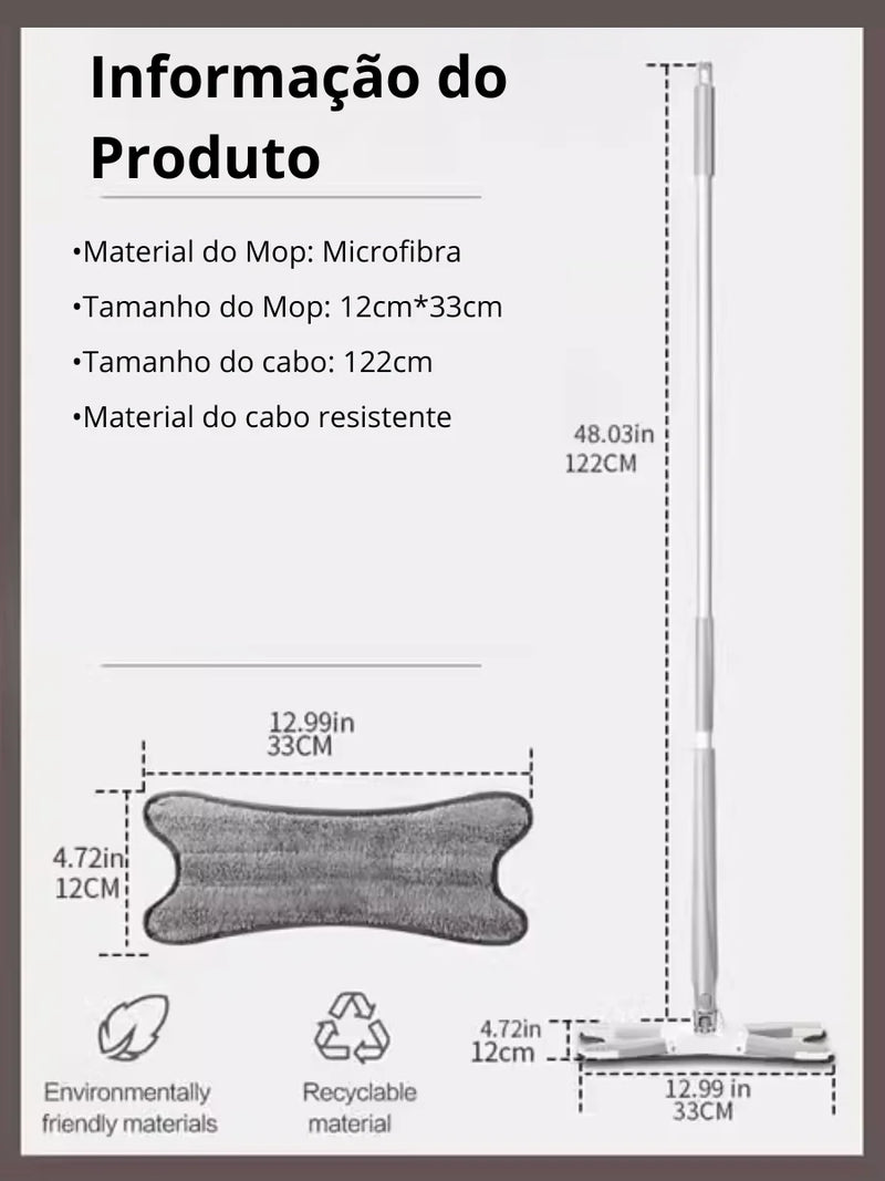 Esfregão de Microfibra para Limpeza.