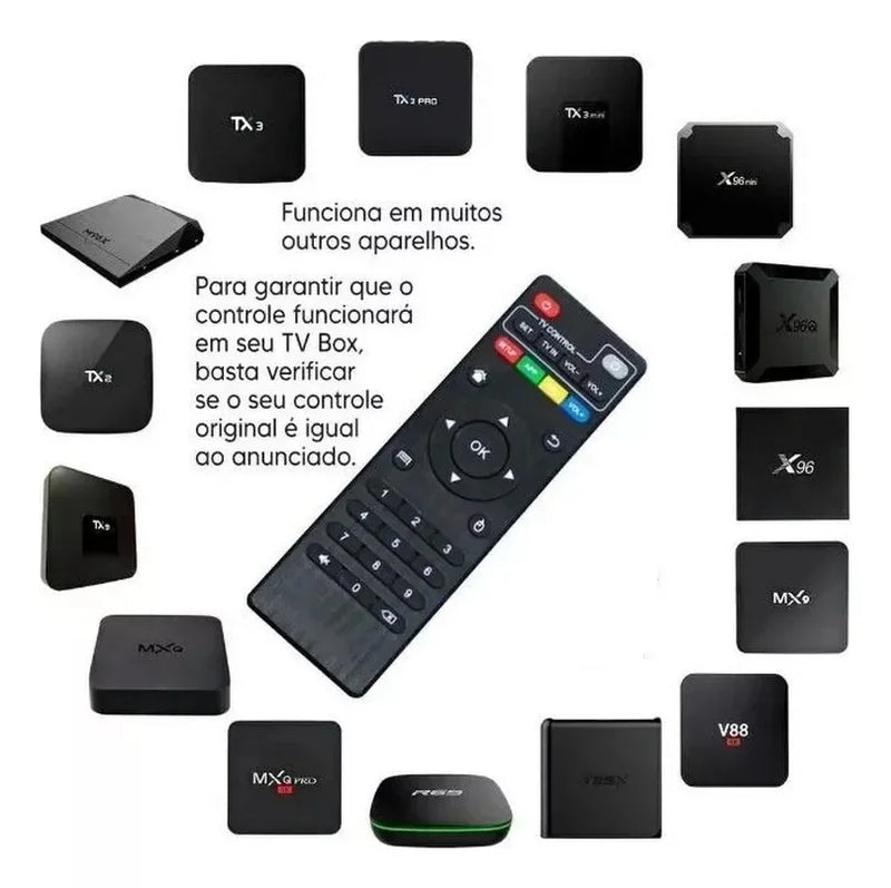 Controle inteligente Tv Box Pro 4K