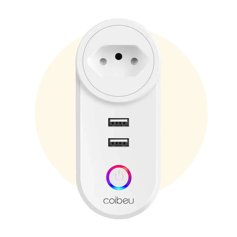 Tomada inteligente wi-fi com usb