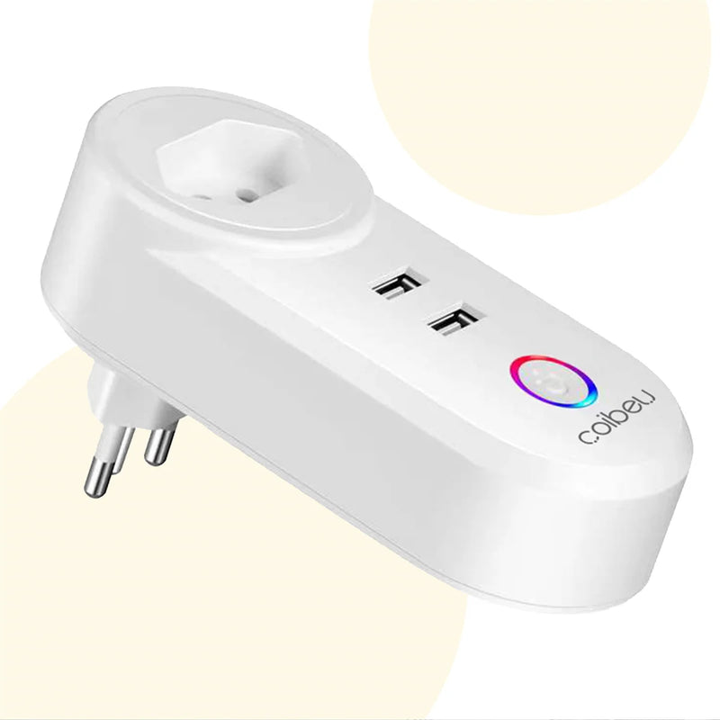 Tomada inteligente wi-fi com usb
